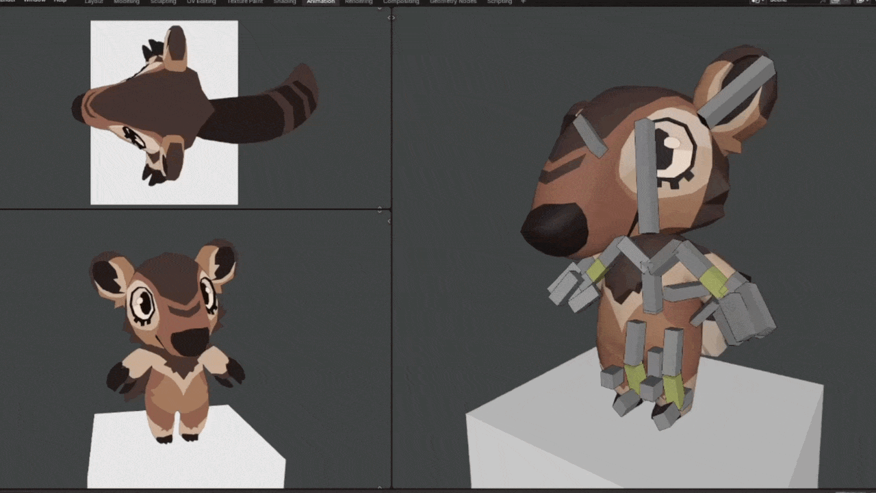 MODEL + RIG + ANIMS